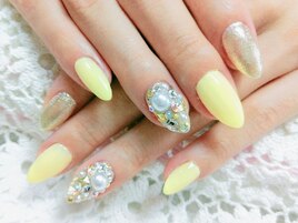 ストーン埋め尽くし☆イエロー