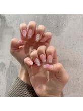 アンダーバーホワイトプラス 南海難波店(_WHITE+)/ピンクネイル