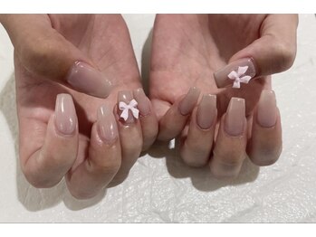 ネイルキュート アンド クールラッシュ 亀有店(nailcute & CoolLash)/ちゅるん系ワンカラー