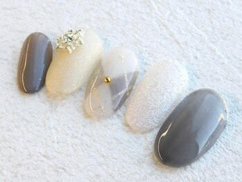 カトルナフ(quatre fois neuf)/アーガイルアートの冬ネイル