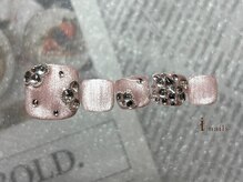 アイネイルズ 横浜EAST店(I-nails)/ストーンお花フットネイル