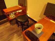 ゆるり庵の雰囲気（質素な和の待合処   こだわりのお茶でゆったり）