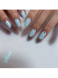 Blue nail