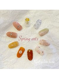 春のアートネイルデザイン