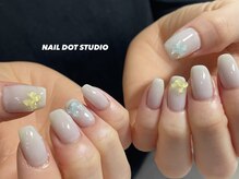 ネイルドットスタジオ 堺筋本町(NAIL DOT STUDIO)/アイスブルーワンカラー