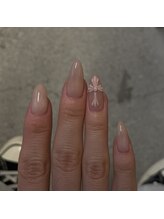 キーバイマグモモ(KYE by Mag momo)/クロム/手書きアート/海外ネイル