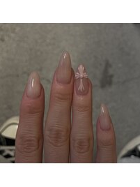 クロム/手書きアート/海外ネイル