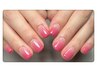 【HAND】ワンカラーグラデーション　美爪フォルム付き　¥6000