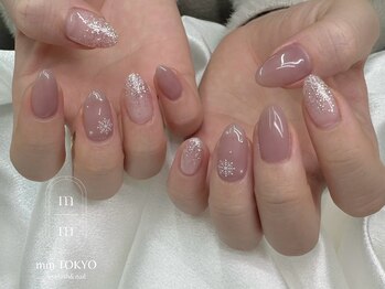定額60分/冬ネイル/雪の結晶