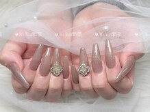 エムプラスネイル 新宿(M+Nail)/長さ出し★ワンカラー