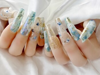 ジョアアンジェ 上本町店(joieange)の写真/【ジェル長さ出しアプレ登場】爪に悩みがある方にもオススメ◎長さ出しで丈夫かつ美しい指先に！<1本～OK >