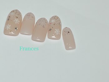 フランセス(Frances)/新作　雪の結晶ネイル