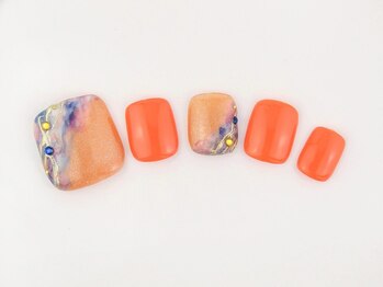 ネイルサロンディーバ 石橋店(Diva)/FootデザインSelect ￥7,810