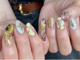 春らしいお花ネイル