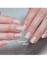 たゆ ネイル(たゆnail)/乳白色ワンカラーネイル