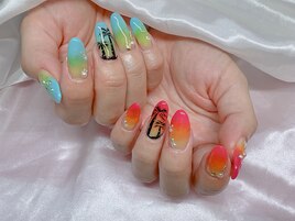 ヤシの木ネイル