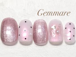 オーロラドットラブリーネイル