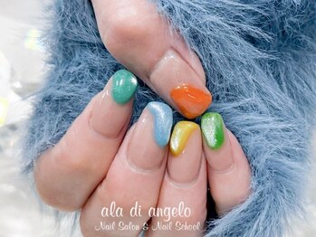 アーラ ディ アンジェロ(ala di angelo)の写真/【マンスリ-サロンセレクトジェルネイル¥8700】思わず見惚れてしまう洗練された美しい仕上がりに♪