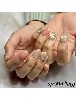 リファインネイル(refinenail)/雪の結晶ネイル/フィルイン