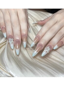 エスネイルスタジオ 横浜関内(Ss. Nail studio)の写真/【フィルイン対応】デザインとモチにこだわった丁寧な施術＊コスパ◎カラー500色・パーツ1000種類以上☆