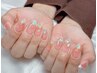 【全員】チップ長さだし×ちゅるん氷ネイル 12980→10980