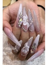 エスフィーネイルサロン ブリーユ(Esfy nailsalon Brille)/大人系ロングスカルプ