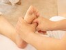 【立ち仕事/マタニティの方も◎】むくみ撃退足つぼ+アロマ足浴 40分