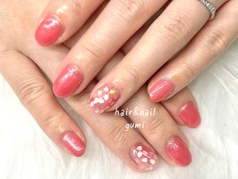 埋め込み桜ネイル
