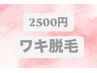 【脱毛】ワキ脱毛　¥2500