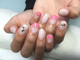 ピンク☆バイカラー