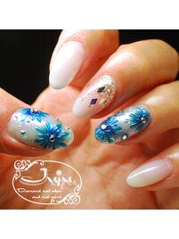 雪の結晶ネイル