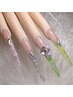 【スカルプ】海外nail☆デザインスカルプ　ウェービングNAIL※長さ2枚MAXまで