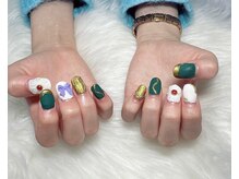 ジェー エス シー ネイル(J.S.C.nail)/卒業式ネイル/お花ネイル