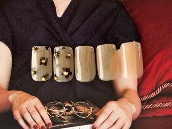 ホログラムフラワーネイル