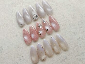 ジョアアンジェ 上本町店(joieange)の写真/王道からトレンドまで！シンプルデザインが豊富◎持ち込み,サンプルから選択OK★美爪に見えるデザイン多数