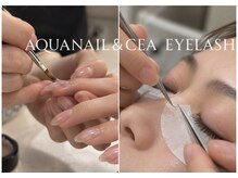 AquA Nail＆CEA eye シンプル/アート/フット/マツエク/LED/フラットラッシュ/まつパ
