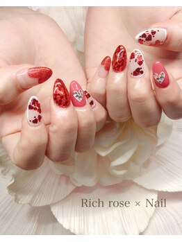 ネイルサロン リッチ ローズ(Nail salon Rich rose)/バレンタインNAIL