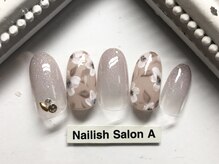ネイリッシュサロン エー(Nailish Salon A)/レトロフラワーネイル