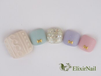 エリクサーネイル 神田(Elixir Nail)/フット やり放題 / クーポン使用