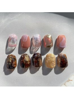 プリュネ(Prune)/ピンク/ブラウン/オーロラ