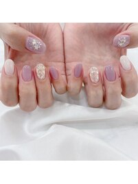 ワンカラー+デザイン（4本）