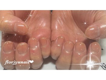フロージュ ネイル(florjyu nail)/ワンポイントフレンチnail