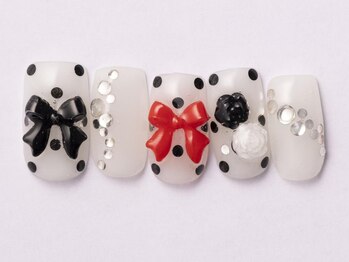 ジェミーネイル エビス(Jemiy nail ebisu)/ドットリボンバラ11200yen
