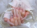ロングベージュネイル