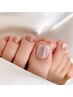 FOOTバス付【爪周りケア込】マグネット/フラッシュネイル ¥7,500