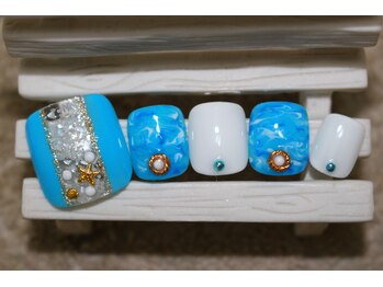 ネイルサロン ユーア(Yu a)/フット定額デザイン ¥10480