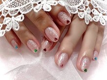 ネオリーブドレスネイルアンドアイラッシュ(Neolive dress nail&eyelash)/＊ハートホロネイル＊￥5500