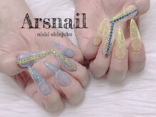 アルスネイル(Ars nail)/ロングラメワンカラー