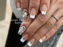 オーシャンネイル 金山店(Ocean Nail)/＃うめつくし×フレンチネイル