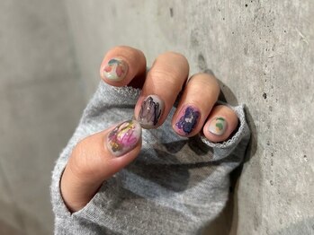 ファンクションネイルズ 表参道 原宿(FUNCTION NAILS)/らくがき/色鉛筆